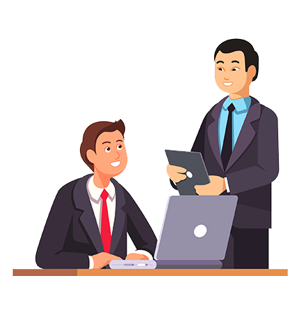 Client with the Team member
